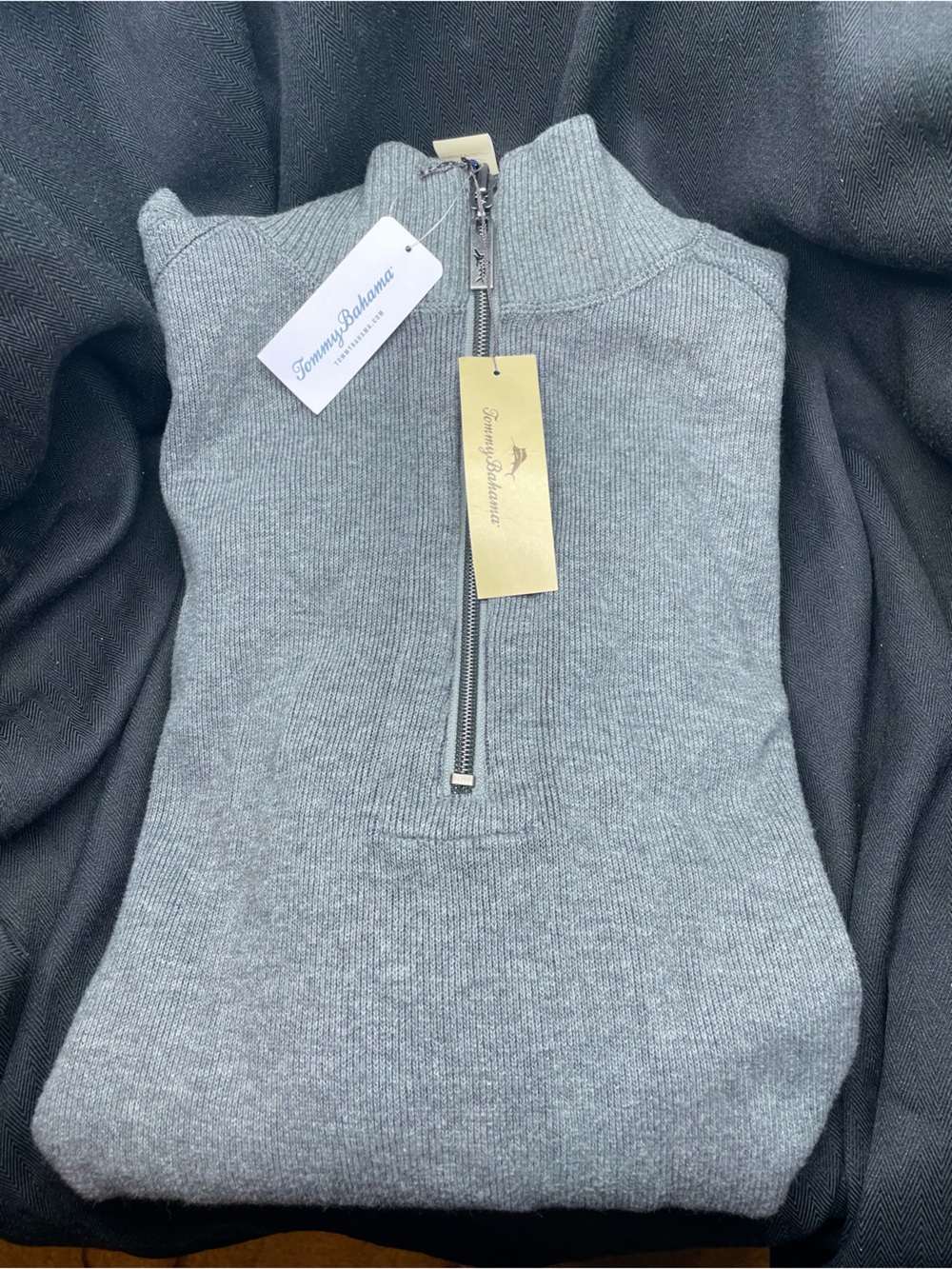 Tommy Bahama Flipside Reversable Half Zip Sweater